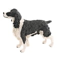 thumbnail image 3 of Estatua de perro para decoración de escritorio, arte de jardín, adornos de perro de simulación para interiores perro de aguas de saltador, 3 of 9