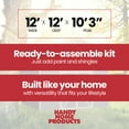 thumbnail image 7 of Handy Home Products Hudson 12 ft. x 12 ft. Wood Storage Shed, 7 of 7