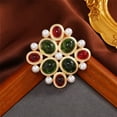 thumbnail image 4 of Vintage Women's Baroque Crystal Cross Brooch Vintage Palace Brooch -, 4 of 12