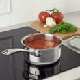 thumbnail image 4 of 1qt Stainless Steel Saucepan with Cover, 6 Inches Diameter, Tempered Glass Lid, Even - Heating, Dishwasher - Safe, 4 of 4