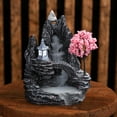 thumbnail image 3 of NIAIZEK Black Backflow Incense Burner Waterfall Resin Holder for Home Decor and Relaxation, 3 of 6