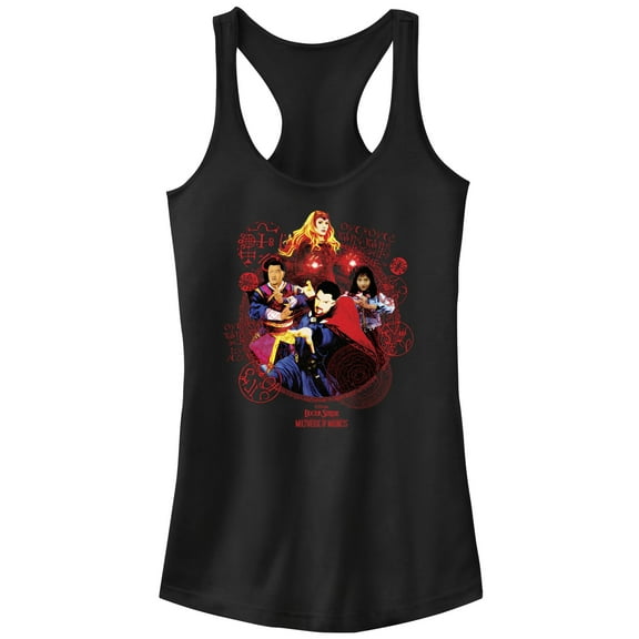 Junior's Marvel Doctor Strange in the Multiverse of Madness Magical Heroes Racerback Tank Top Black Medium