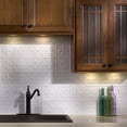 thumbnail image 5 of FASÄDE Fleur de Lis Decorative Vinyl Backsplash Panel in Gloss White (6X6 Inch Sample), 5 of 5