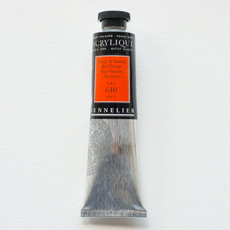 UPC: 3046450064657 | Sennelier Extra-Fine Artists  Acrylic Color  60ml Tube  Red Orange S3