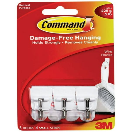 

3Pc Command Small Wire Hooks