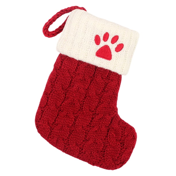 Medias Con Letras Bordadas Navideñas Puños Poliéster para Familiar Del Rojo Blanco