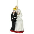 thumbnail image 3 of GKI/Bethlehem Lighting Glittered Bride and Groom Glass Christmas Ornament - 3.75", 3 of 6