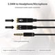 thumbnail image 4 of Cable 3.5mm 1 Audio Micrófono Aux 2 para Laptop Negro, 4 of 9