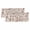 Beige, variant on Teal Snowflake Christmas Valances for Windows, Decorative Rod Pocket Window Valance Curtains, Xmas Snowflake Short Curtain Drapes for Kitchen/Bathroom/Living Room, 2 Panels, 60" W x 18" L