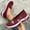 Red, variant on Women Loafers Sneakers, Embroidered Floral Mesh, Breathable Lightweight Casual, Comfortable Ladies Shoes Zapatillas Mujer