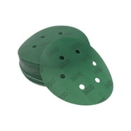 6-Inch Sanding Discs 120 Grit - 50 Pack Green Hook & Loop Sandpaper For Wood & Metal
