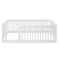 thumbnail image 2 of Duxelifin Twin Size Floor Bed with High Rails for Kids, Solid Wood Floor Bed Montessori Frame, No-Slat Design, Modern Toddler Floor Bed for Boys Girls (White), 2 of 8