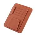 thumbnail image 3 of Bolsa de Almacenamiento para Visera,Bolsa de Almacenamiento de Coche de Cuero Almacenamiento Pocket Pouch Case Bolsa para Tarjeta Clave(naranja), 3 of 7