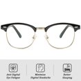 thumbnail image 3 of Cyxus Filtro de Luz Azul Gafas Medio Marco Rectangular para Hombres y Mujeres Anti Tensión de Ojos Bloquear Ultravioletas Cyxus Style, 3 of 5