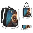 thumbnail image 2 of Pofeuu Squirrel Sleeping In Tree Print Backpack Travel Backpacks With Lunch Bag Pencil Bag Set 3 pcs Set Cartoon Backpack, 2 of 7