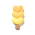 thumbnail image 2 of 200pcs Cute Opaque Resin Decoden Cabochons Ice Cream with Heart Imitation Food Mixed color 32x15x8mm, 2 of 4