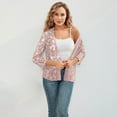 thumbnail image 7 of yillto Women Plus Size Cardigan 3/4 Sleeve Open Front Lightweight Lace Coats Formal Blazer S-5XL, 7 of 7