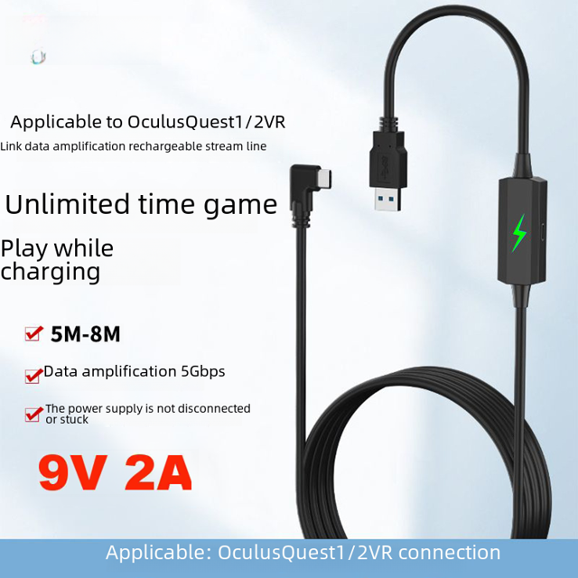 Cable de datos VR compañero quest3 Pico4 cable de enlace usb3.2 tipo-c oculus VR streaming