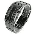 thumbnail image 3 of Business Watch, Accurate Alloy Binary Time Mode Display Men's Wrist Watch Exquisite  For Daily Wear Men's Silver Black, 3 of 8