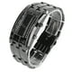 thumbnail image 5 of Reloj de hombre de moda exquisito reloj LED de aleación resistente al agua para hombre con pantalla de modo de tiempo binario (negro plateado para hombre), 5 of 15