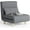 Gray, variant on Noelse 3 in 1 Sleeper Chair Bed, Convertible Sofa Bed Futon Sofa Sleeper with Adjustable Backrest for Apartment,Bedroom,Office, Dark Grey