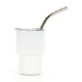 thumbnail image 4 of 3Pack Mini Tumbler Shot Glass with Straw & Lid, Cups, Double Wall Glasses, 2Oz(C), 4 of 9