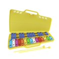 thumbnail image 3 of Música de percusión de jardín de infantes xilófono para niños Música de percusión Toy Glockenspiel Preescolar para 1 2 3 años principiante amarillo, 3 of 10
