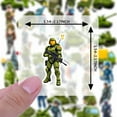 thumbnail image 6 of 35pcs-50pcs Green Military Stickers Cartoon Soldiers Stickers Tank Stickers for Laptops Suitcases, 6 of 9