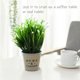 thumbnail image 5 of Bola de césped Artificial, plantas verdes en maceta, flores falsas, decoración artificial creativa para el hogar, plantas verdes, 5 of 5