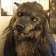thumbnail image 2 of Cubierta facial de hombre lobo con ojos brillantes, orejas y mandíbulas móviles para fiesta de disfraces de Halloween, 2 of 4