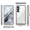 thumbnail image 5 of Compatible For Samsung Galaxy S25 Magnetic Case PC+TPU Phone Cover with Tempered Glass Screen Film, 5 of 5