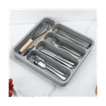thumbnail image 2 of Plastic Cutlery Tray for Drawer, Organizer for Kitchen, 5-Compartment, 2 of 5