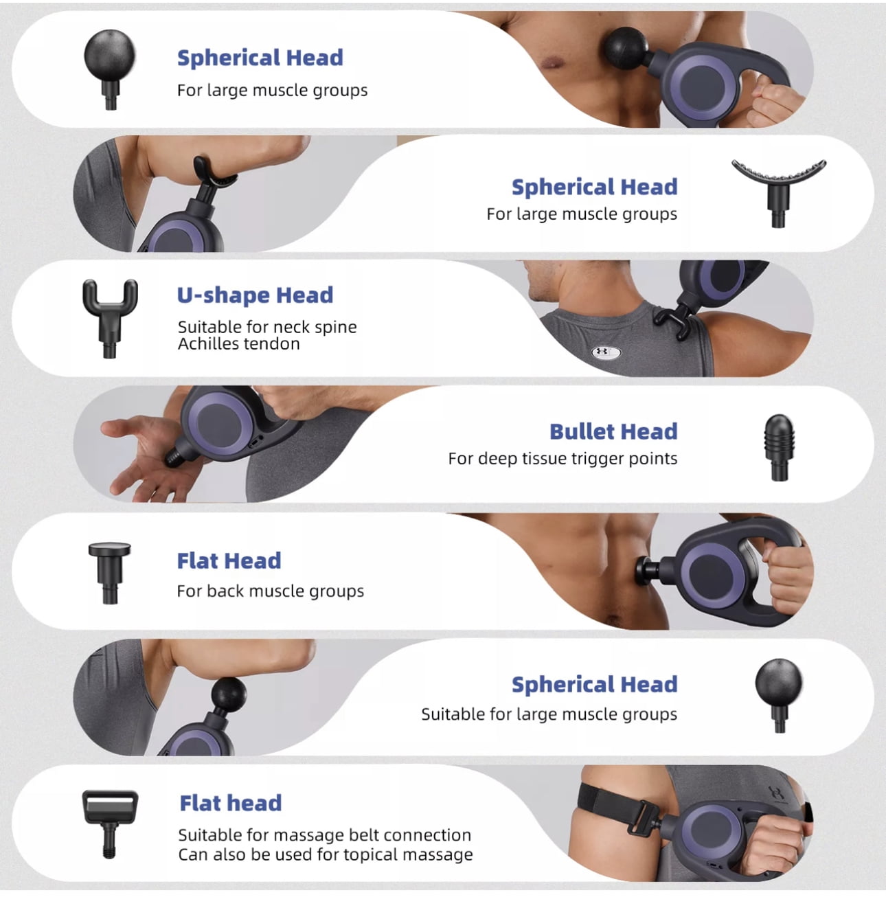 Styles II Total Body Massage Gun with Vibrating Belt + Heat Function to Relieve Tension, Sore Muscle Stiffness for Gym, Office, Home, Post-Workout Recovery.