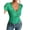 Green, variant on Women Lace V Neck Short Sleeve Top Floral See Through Sheer Blouse T Shirt Casual Ruffle