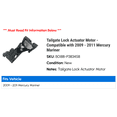 thumbnail image 2 of Tailgate Lock Actuator Motor - Compatible with 2009 - 2011 Mercury Mariner 2010, 2 of 2