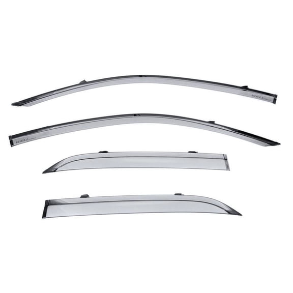 Wellvisors Side Window Visors Wind Deflectors Rain Guard With Black Trim for 2011 2012 2013 2014 2015 2016 2017 2018 2019 2020 2021 2022 2023 2024 Chrysler 300C 3-847CY004