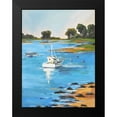 thumbnail image 2 of Stevens, Allayn 15x18 Black Modern Framed Museum Art Print Titled - Harbor Side II, 2 of 5