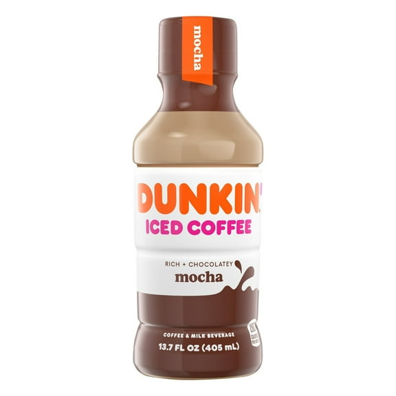 Pack of 2 Dunkin' Donuts Mocha Iced Coffee, 13.7 oz (Package May Vary)