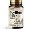 Psyllium Husk Capsules 1500 mg - Natural Fiber Supplement Pills, Daily Digestion, Colon Health, & Regularity Support, Plant Based Psyllium Husks Powder Caps, Vegan, Non-GMO - 180 Veggie Capsules