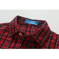 thumbnail image 4 of SSLR Youth Big Boys Flannel Shirts Casual Long Sleeve Button Down Plaid Shirts with Pocket, 4 of 8