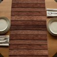 thumbnail image 5 of Table Runners 90 Inches Long Dress Scarves, Spring Flowers Farmhouse Coffee/Dining/Kitchen Table Runner for Living Room, Watercolor Farmhouse Colorful Wooden Grain 13x90 Inch, 5 of 9