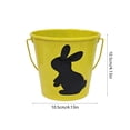 thumbnail image 3 of Yusimy Easter Colorful Iron Rabbit Candy Bucket for Easter Party Home Decor, 3 of 6