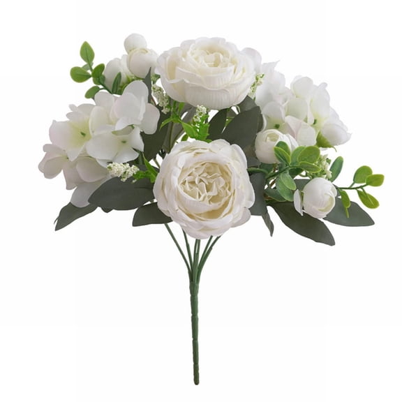 Clearance Artificial flowers under $5,Artificial Plants 1pc Artificial Peony Flower House Plants Indoors Live Floral Arrangements Artificial DIY Flower Arrangement Material Wedding Roses Light
