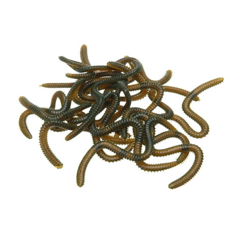 17pcs 10cm Soft Simulation Worms Artificial Fishing Lures LifelikeTackle Baits Fishy Smell with Box