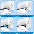 thumbnail image 4 of Deflector De Aire Acondicionado, áNgulo del Calentador Ajustable, Aletas Ajustables, Adecuado para Aires Acondicionados De Diferentes Longitudes, Acero PláStico, 4 of 5