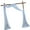 Light blue, variant on Wedding Arches Drape Polyester Curtain Event Drapery Soft Voile Archways Decors Reusable Celebration Window Covering