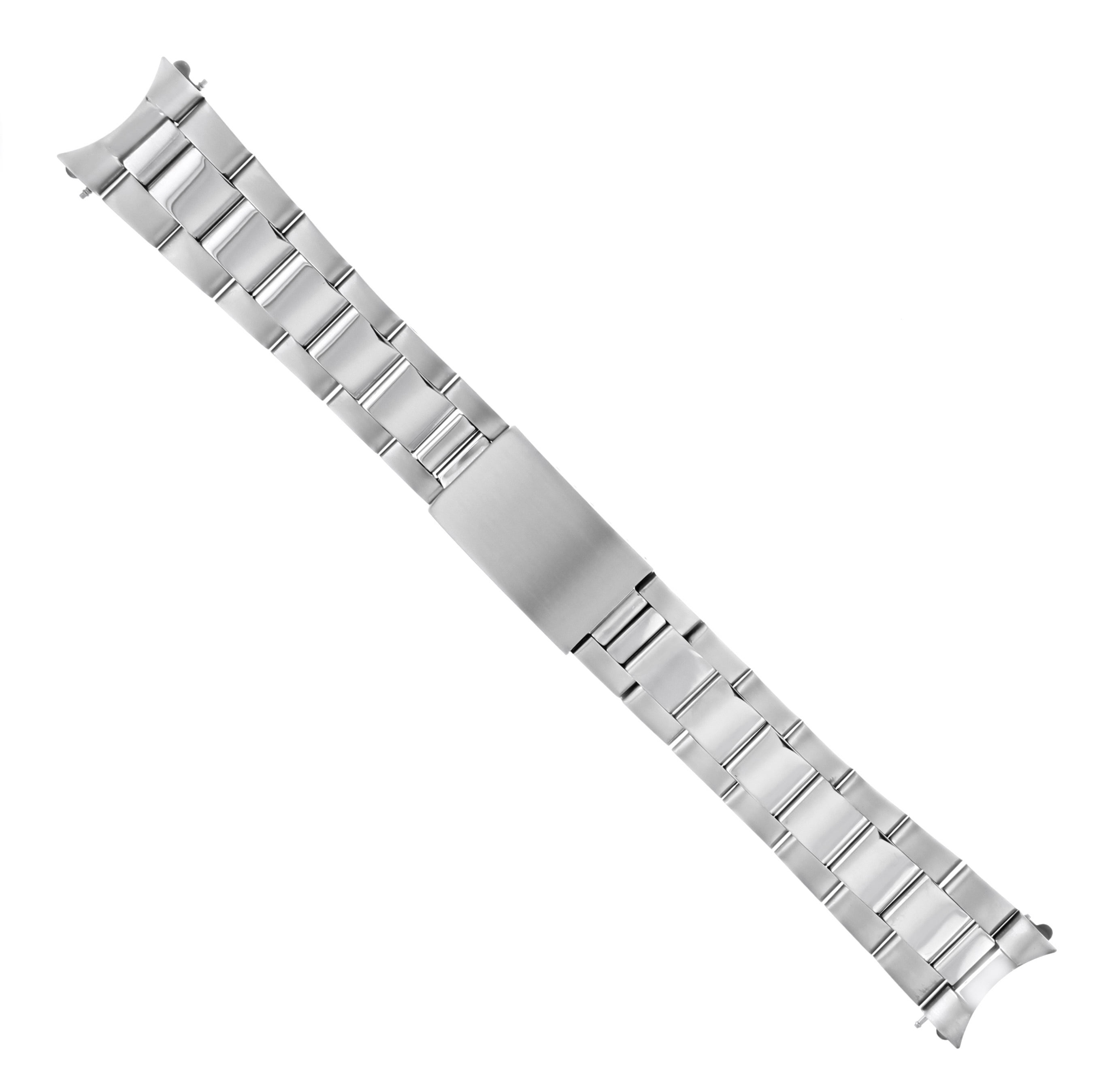 シルバーグレー サイズ 19mm Oyster Watch Band Compatible with Rolex Date 34mm 14000,  15000, 15010, 15200, 15210 P/C 並行輸入品 通販