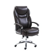 Serta Big & Tall High Back Office Chair, Heavy Duty Weight Rating, Brown Bonded Leather Upholstery