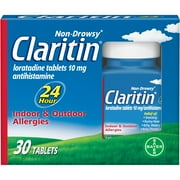 Claritin 24 Hour Non-Drowsy Allergy Relief Tablets 10 mg, 30 Ct
