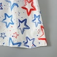 thumbnail image 5 of Bouanq 4th of july baby girl outfits Stripe Dress Independence Day Outfits Kids Patriotic Clothes July 4th Toddler Girls Stripe Dress 1- 6 Years, 5 of 7